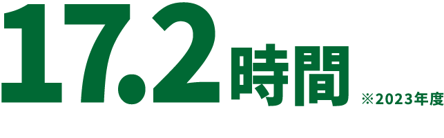 7.8時間 ※2021年度